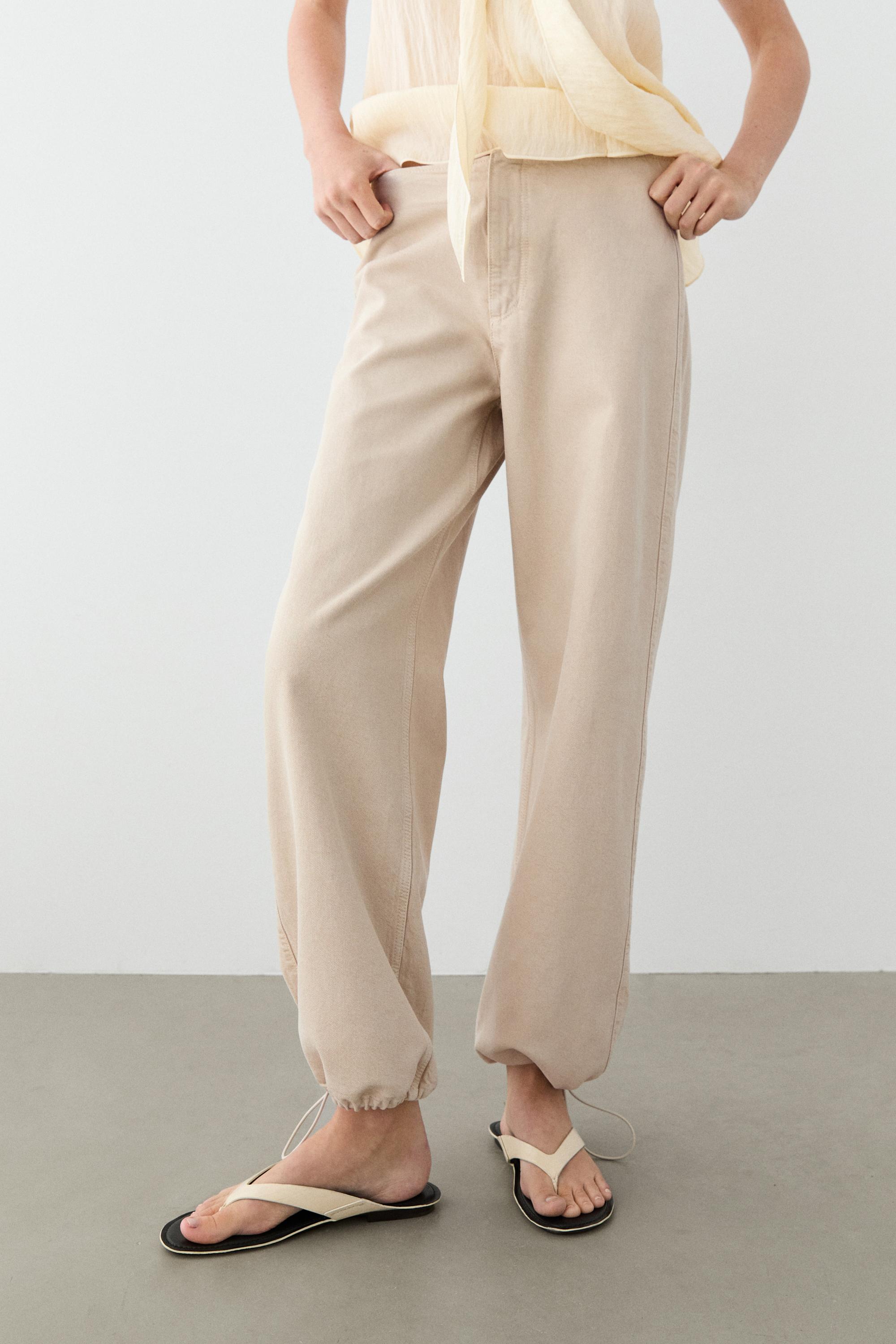 Relaxed fit parachute pants